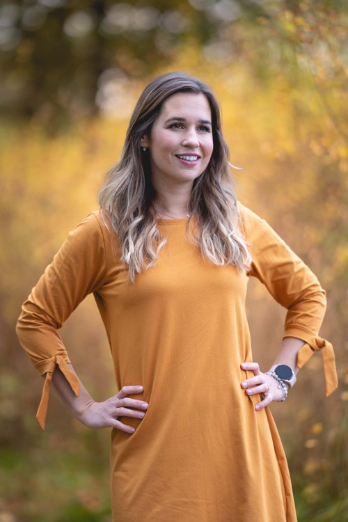 Šaty Koko+ okrová vazačka 3/4 — foto 4