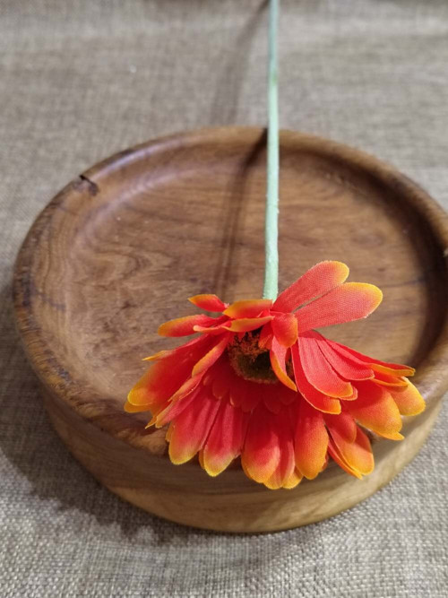 Umělá gerbera oranžová — foto 2