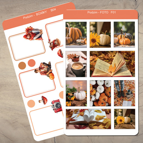 Samolepky do diáře - Podzim rustikal — foto 4