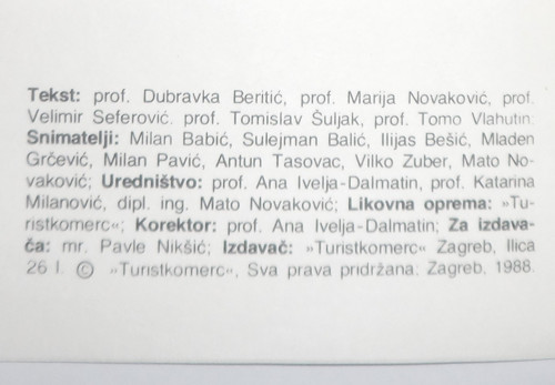 Turistický průvodce: DUBROVNÍK a mapa, 1988 — foto 2