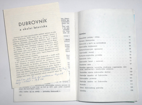 Turistický průvodce: DUBROVNÍK a mapa, 1988 — foto 5