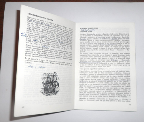 Turistický průvodce: DUBROVNÍK a mapa, 1988 — foto 3