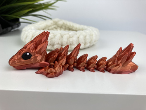 Drahokamový drobeček - ohnivá, 3D tisk — foto 4