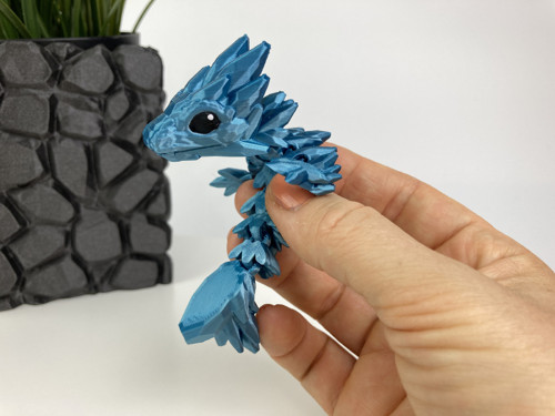 Drahokamový drobeček - modrý, 3D tisk — foto 3