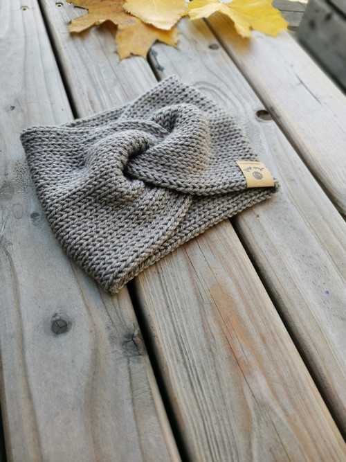 Twist čelenka- šedohnědá — foto 3