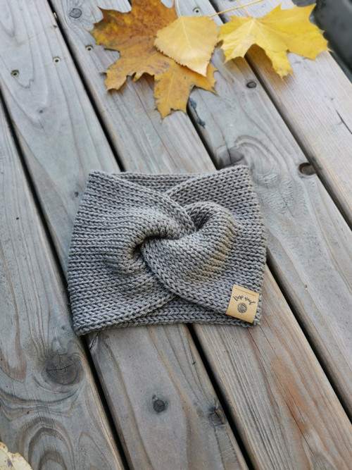 Twist čelenka- šedohnědá — foto 4