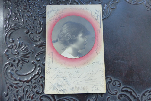 Od přítelkyň...stará pohlednice, 1903 — foto 2