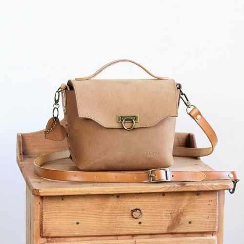 Kožená kabelka *Suede Camel* — foto 2