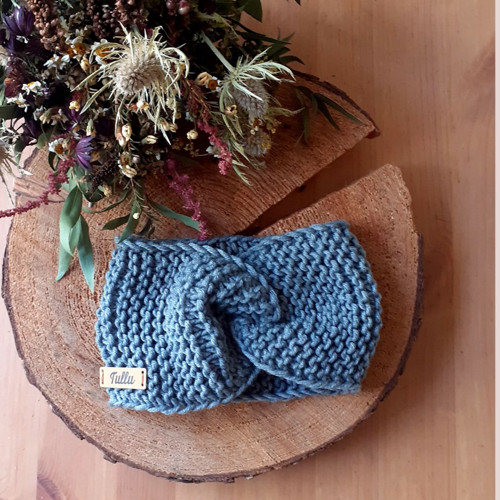 Pletená čelenka 100% merino — foto 2