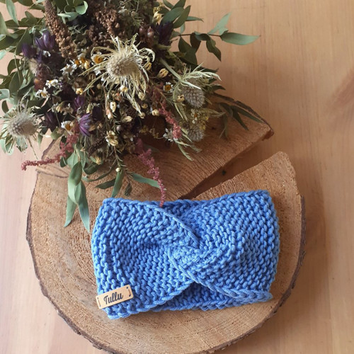 Pletená čelenka 100% merino — foto 3