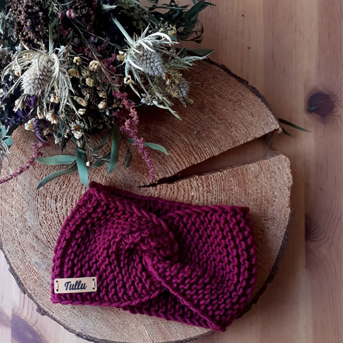 Pletená čelenka 100% merino — foto 2