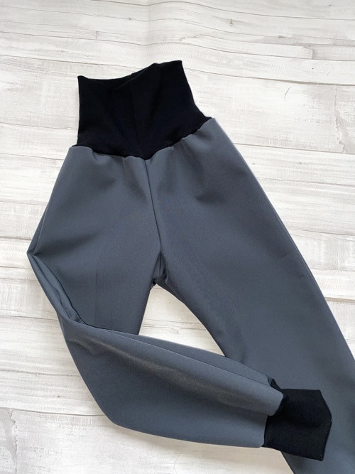 Softshell kalhoty Basic šedá VEL. 86-170 — foto 2
