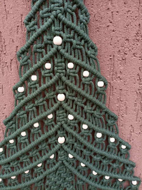 Adventní kalendář, vánoční stromeček, macramé — foto 4