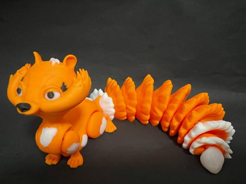 Flexi Veverka - 23,5 cm - 3D tisk — foto 3
