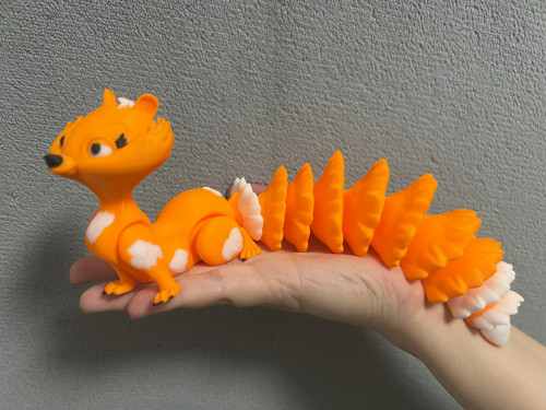 Flexi Veverka - 23,5 cm - 3D tisk — foto 2