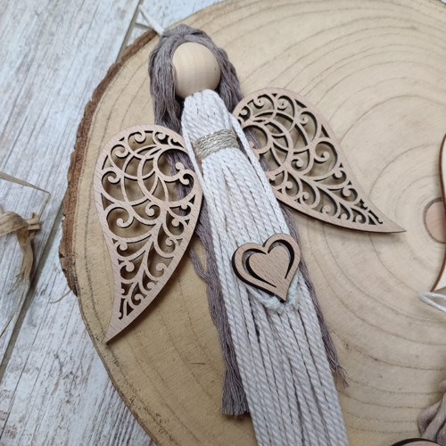Macramé závěsná Andělka — foto 3