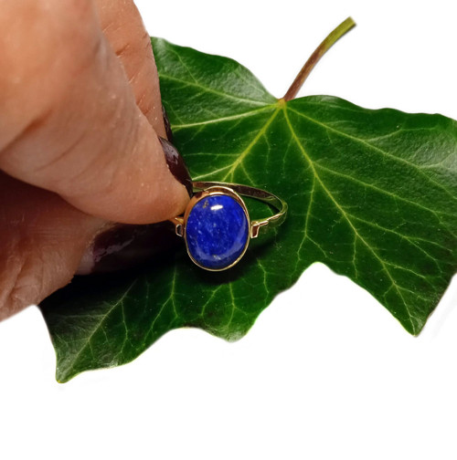 ZLATÝ prsten EXTRA LAPIS LAZULI 10*8 — foto 4