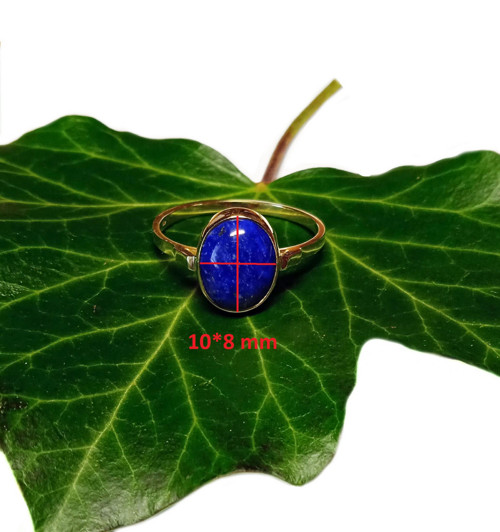 ZLATÝ prsten EXTRA LAPIS LAZULI 10*8 — foto 3