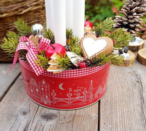Adventní svícen v dóze — foto 3