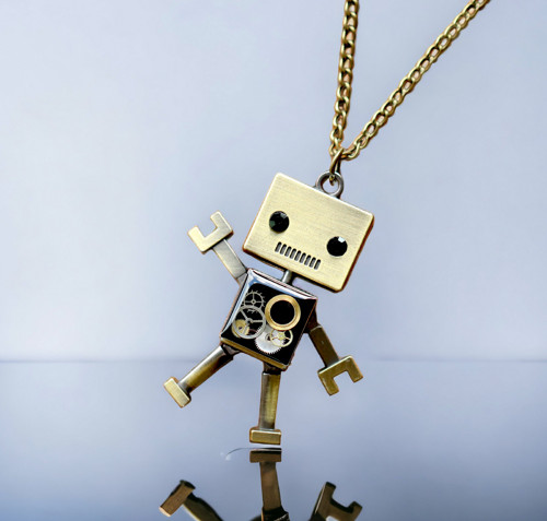 Robot - náhrdelník — foto 3
