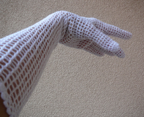 Dlouhé háčkované rukavičky — foto 2