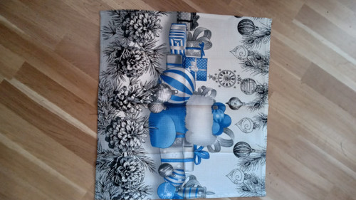 Vánoční utěrka modrá — foto 2
