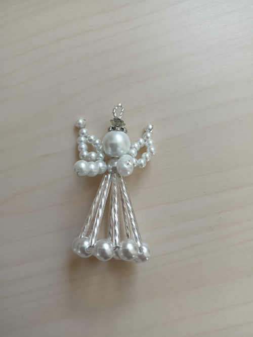 3D andílek bílý 1ks — foto 3