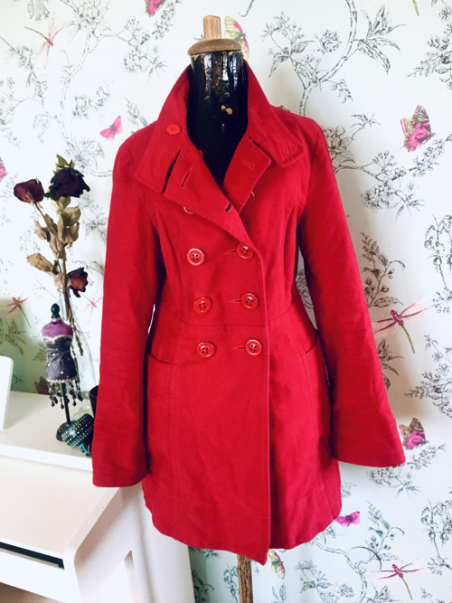 Kabát retro red dvouřadý — foto 3