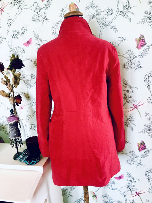 Kabát retro red dvouřadý — foto 4