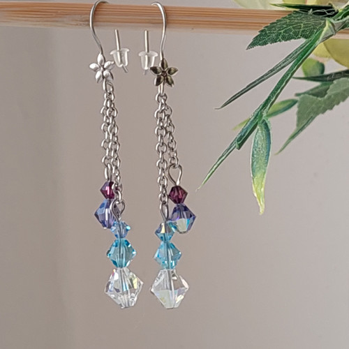 Náušnice z Swarovski krystalu. — foto 2
