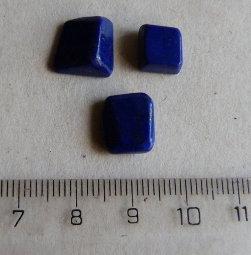 Lapis-lazuli - 3 ks (3/1) cm - Extra — foto 3