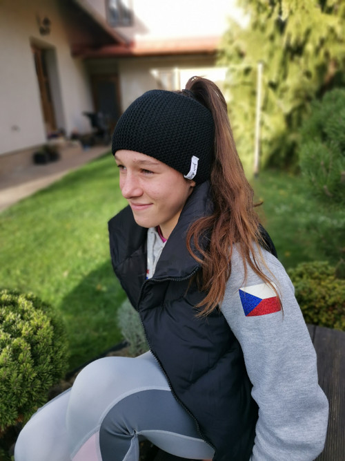 Super high čelenka - černá — foto 2