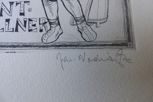 Jaroslav Vodrážka, grafika, Ex Libris Ant.Wellner — foto 6