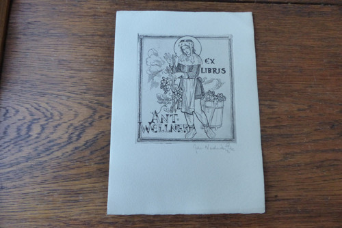 Jaroslav Vodrážka, grafika, Ex Libris Ant.Wellner — foto 5