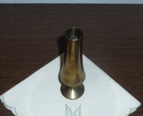 Kovová VÁZIČKA, zlatá, 282 g — foto 3