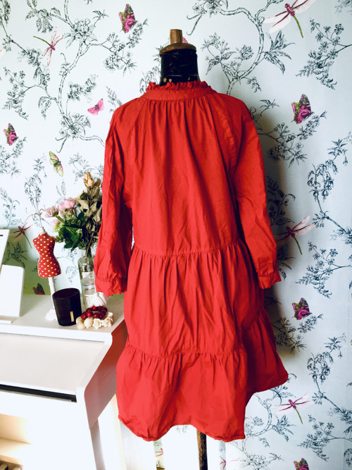 Šaty ležérní boho red — foto 4