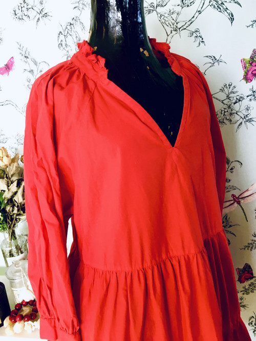 Šaty ležérní boho red — foto 2