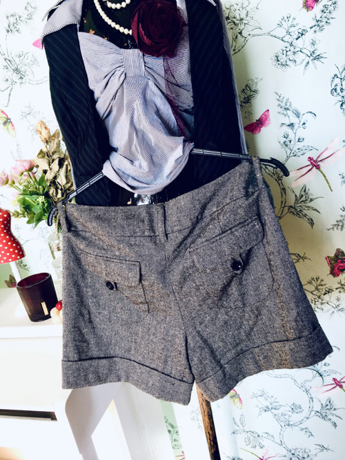Kraťásky tvídové dandy chic — foto 3