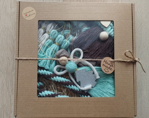 Vánoční kolekce macramé na stromeček , mátová — foto 2