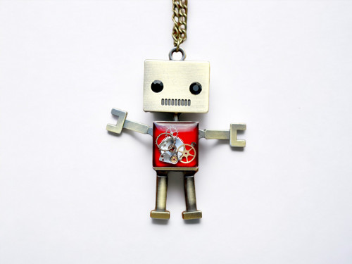 Robot - náhrdelník — foto 2