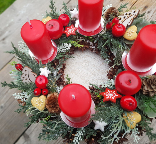 Adventní věneček na stůl — foto 4