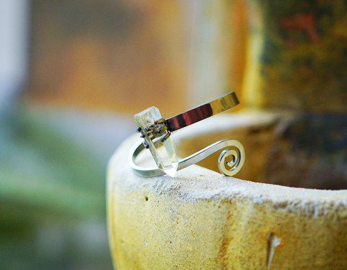 Nerezový náramek .... " Crystal finger " — foto 2