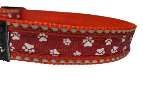 Reflexní obojek Dog Paws Red — foto 2