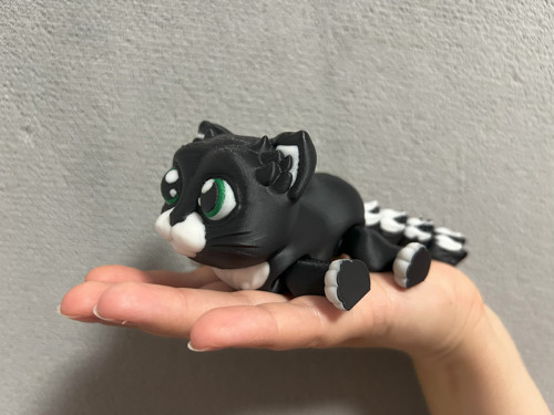 Kouzelná Černá Kočka - 11 cm - 3D Tisk — foto 3