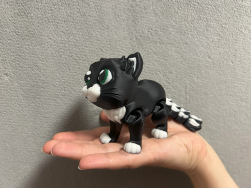 Kouzelná Černá Kočka - 11 cm - 3D Tisk — foto 4