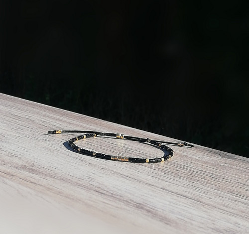 80*Jemný náramek Luxury black* — foto 3