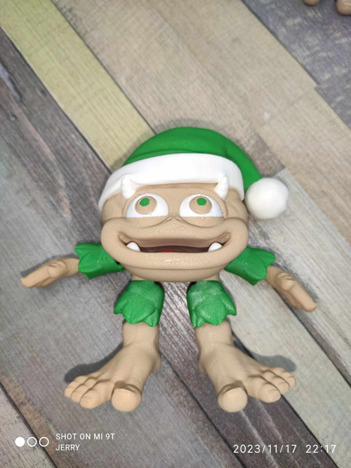Malý vánoční Yeti 4 - hýbací - barevný — foto 2