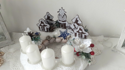 Adventní věnec s vesničkou — foto 2