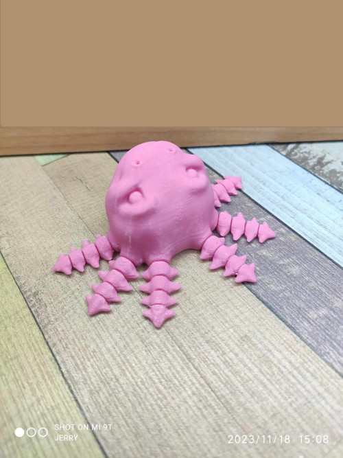 Axolotl hlava - hýbací - magnetka — foto 2