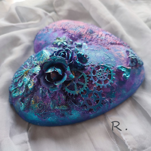Mixed media srdce 3D — foto 2